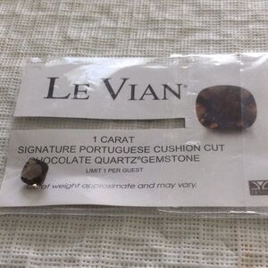 Le Vian 1 Carat Signature Portuguese Cushion cut Chocolate Quartz Gemstone